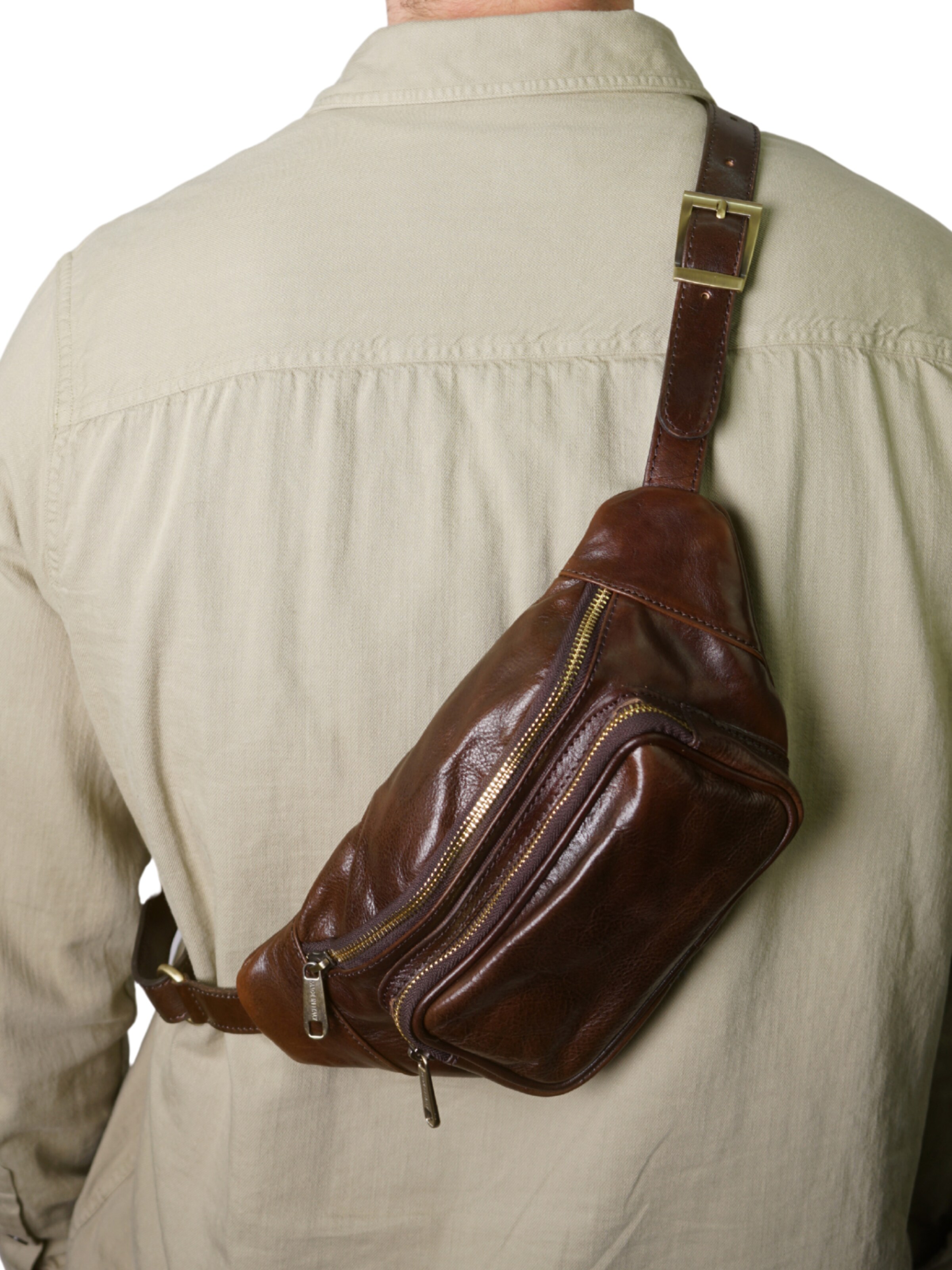 Marsupio 'TINO' di lePelou in marrone