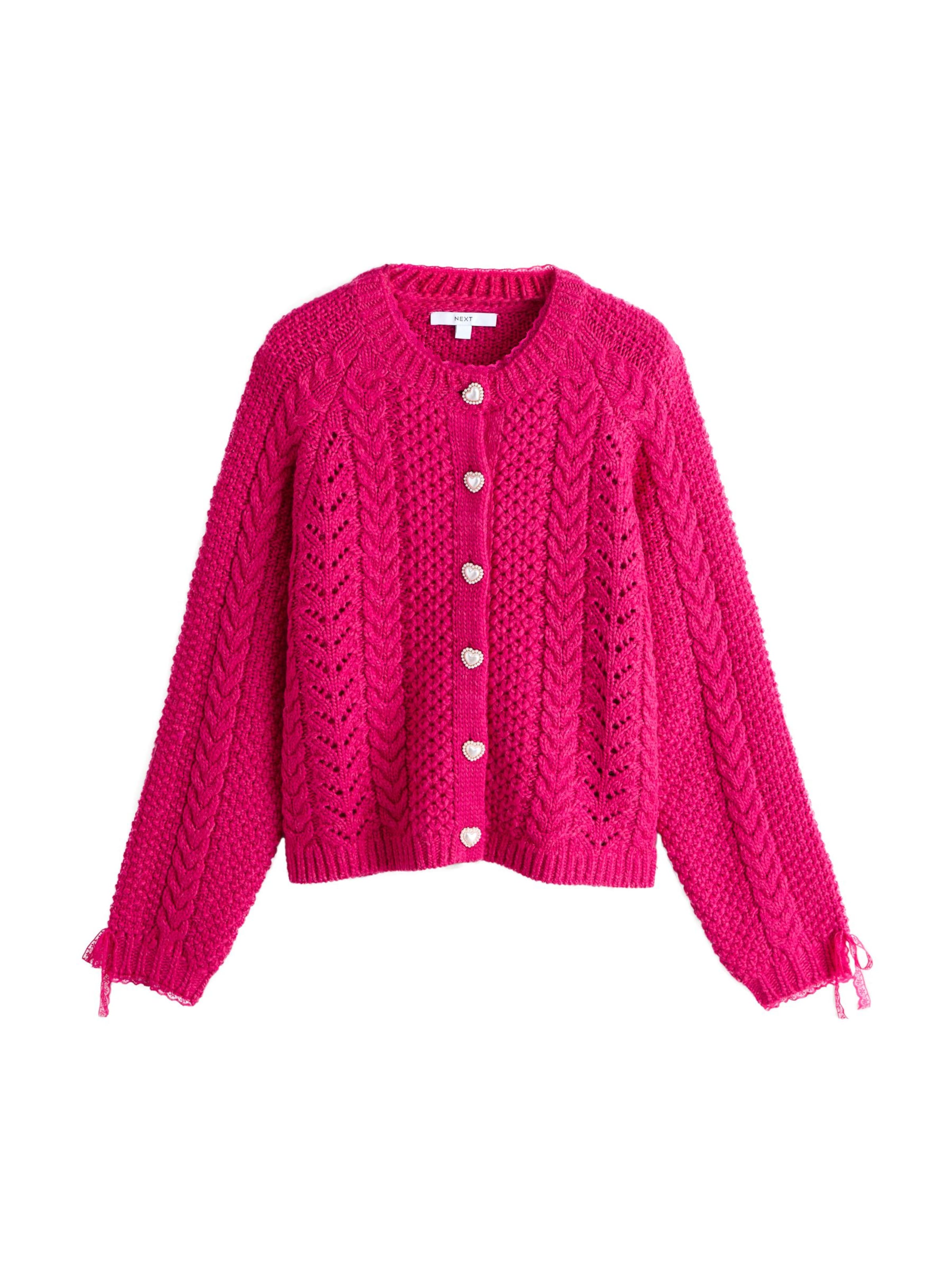 Next Cardigan en XS en rose, Vue avec produit