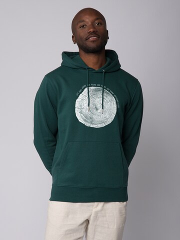Watapparel Sweatshirt ' Baumscheibe ' in Groen: voorkant