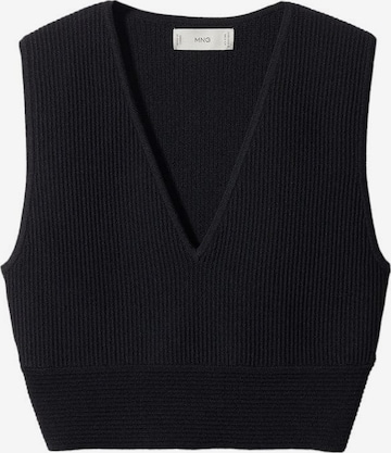 Tops en tricot 'Laurel' MANGO en noir : devant