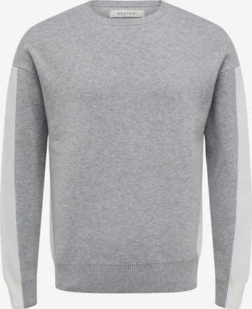 Bertoni Pullover 'Bendix' in Grau: predná strana