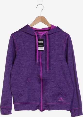 ADIDAS PERFORMANCE Sweatshirt & Zip-Up Hoodie in M in Purple: front