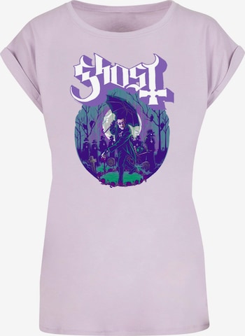 Merchcode Shirt 'Ghost - Pastel Ashes' in Lila: voorkant