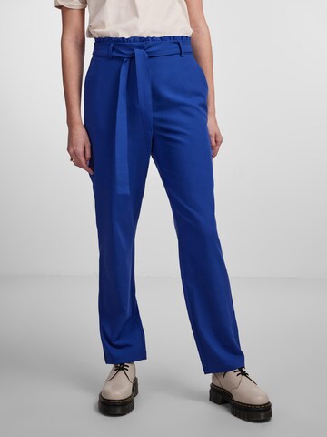 PIECES Regular Broek 'Bosella' in Blauw: voorkant