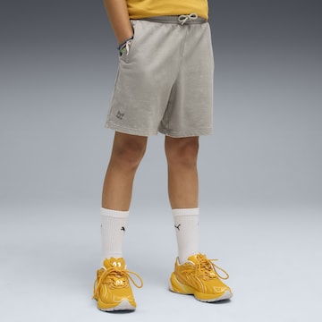 PUMA Regular Sports trousers in Grey: front