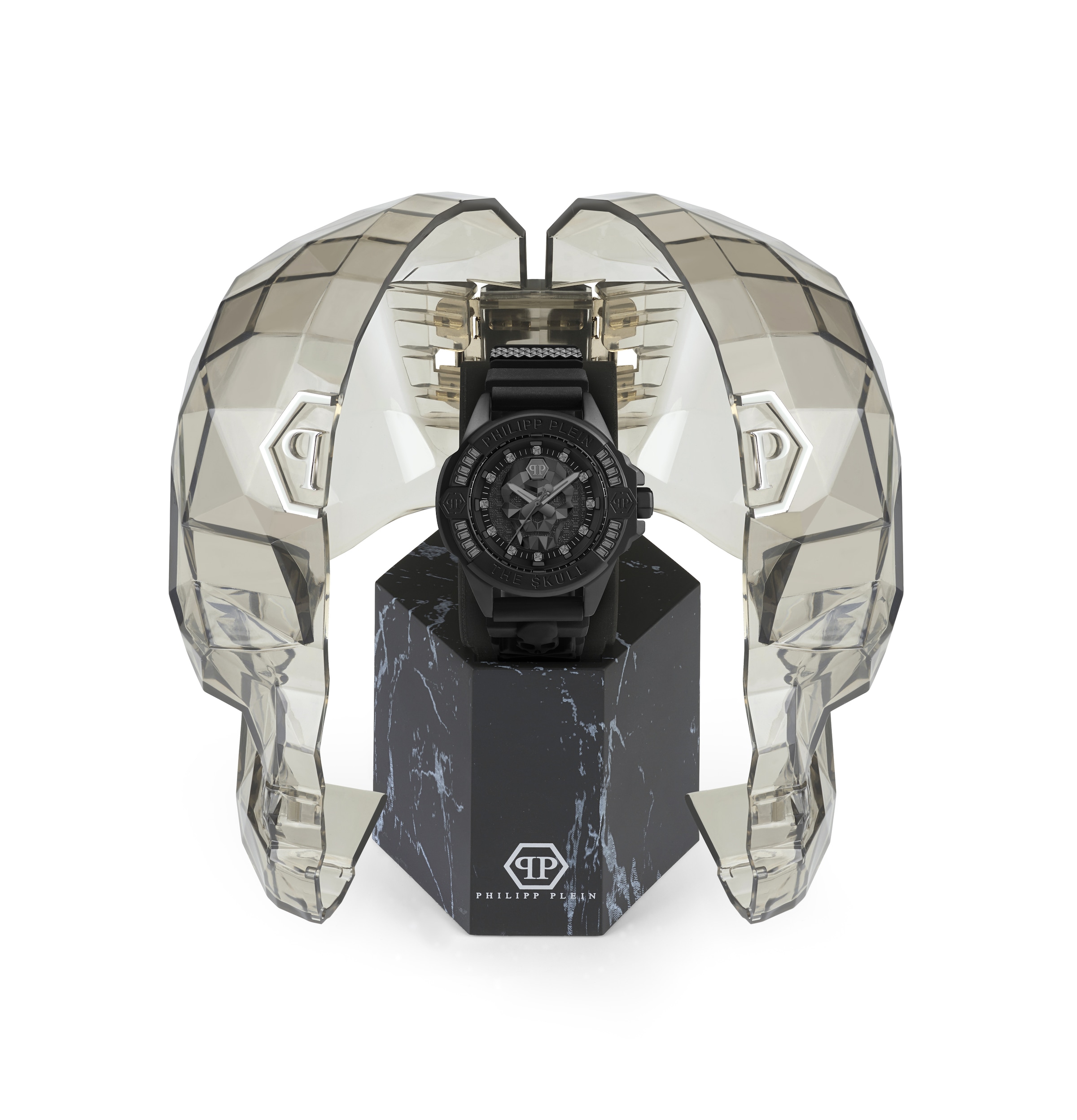 Montre à affichage analogique 'The $kull' Philipp Plein Watches en noir