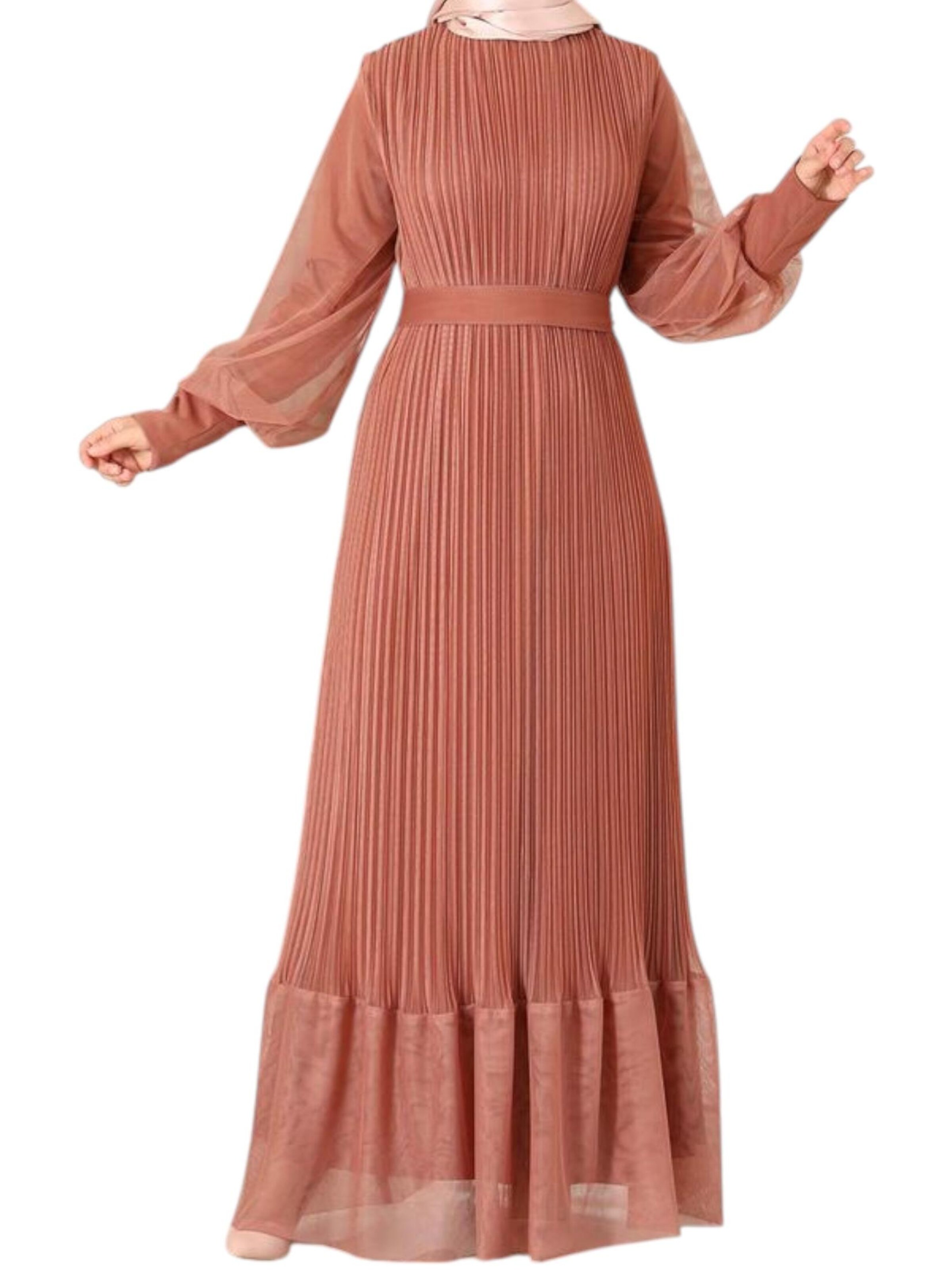 fashionshowcase Avondjurk 'BEGÜM' in Oranje