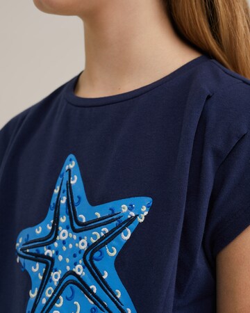 T-Shirt WE Fashion en bleu