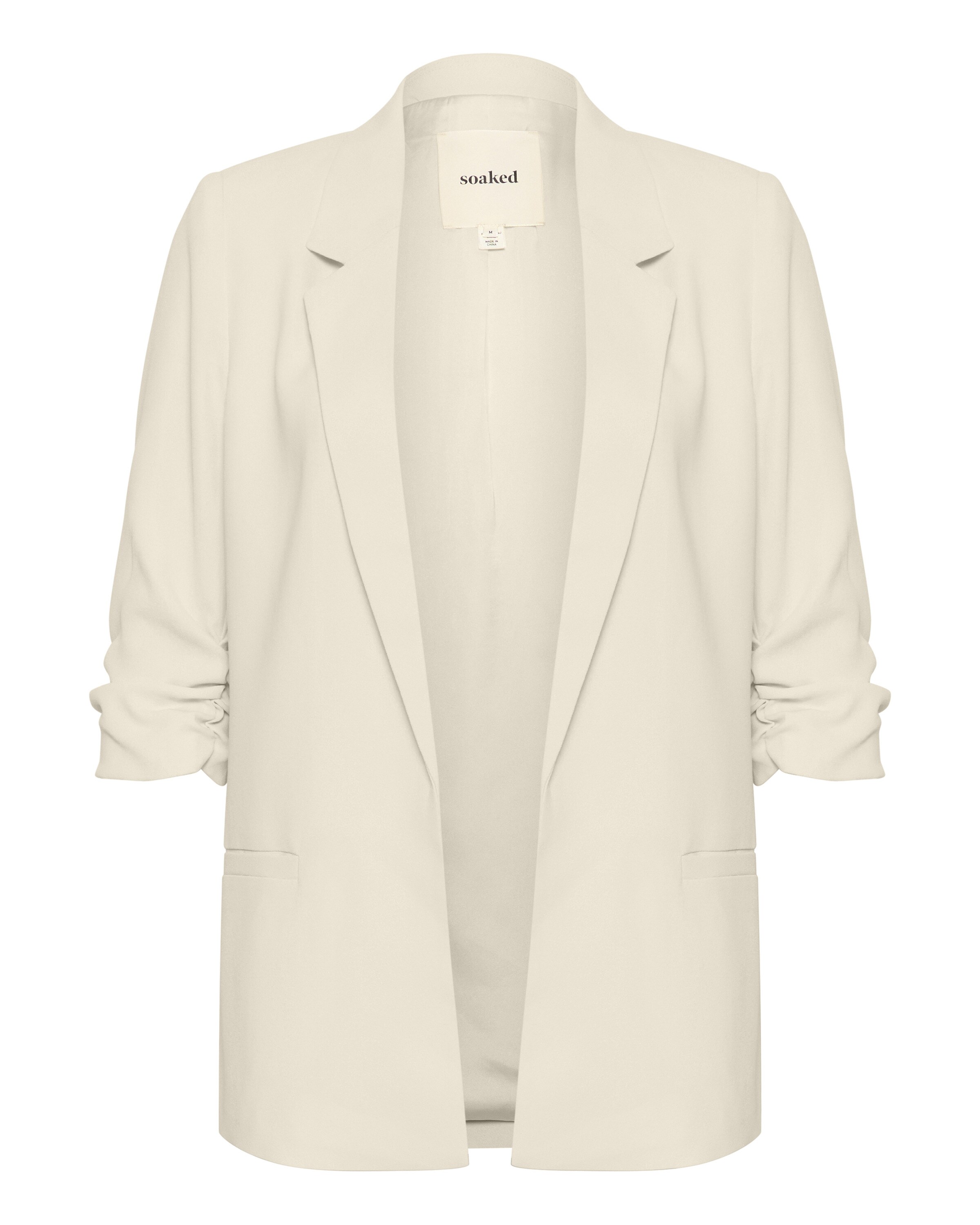 SOAKED IN LUXURY Blazer i beige: forside