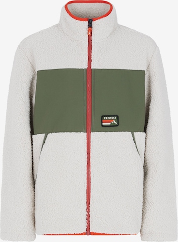 PROTEST Fleecejacke 'PRTBARTIS JR' in Weiß: Vorderseite
