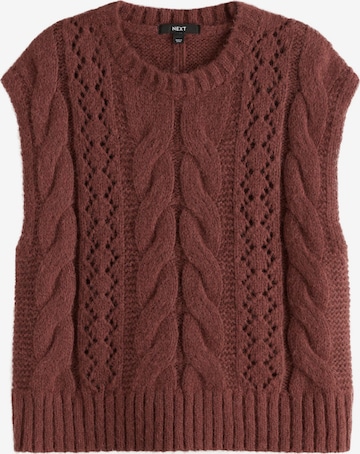 Pull-over Next en marron : devant
