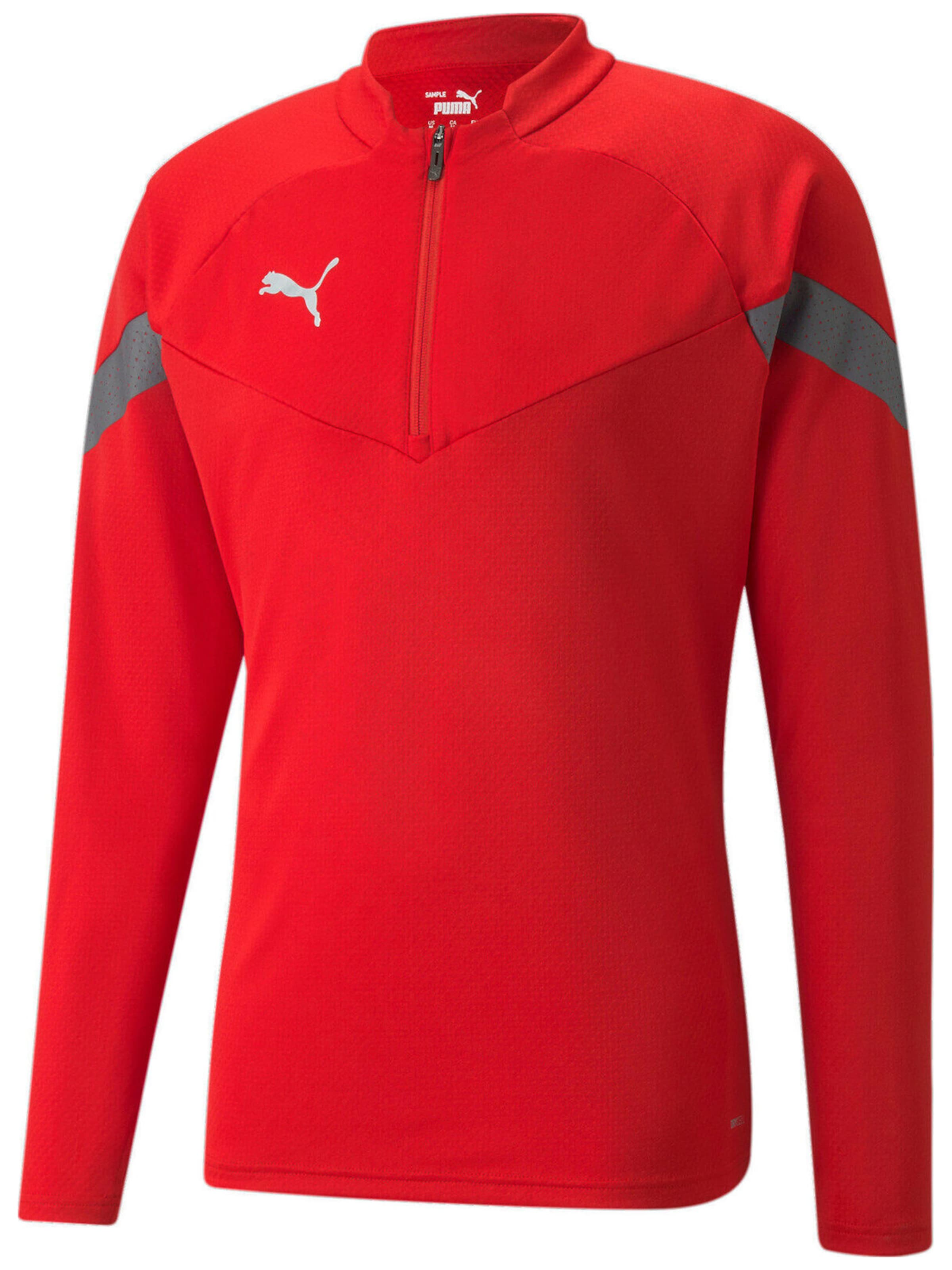 PUMA - Camiseta 'Puma Teamfinal Training 14 Zip' en rojo: frente