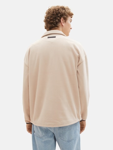 TOM TAILOR DENIM Sweatshirt in Beige