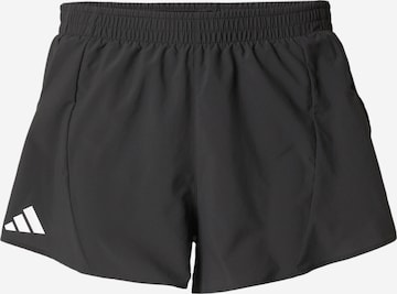 ADIDAS PERFORMANCE Regular Urheiluhousut 'ADIZERO' värissä musta: etupuoli