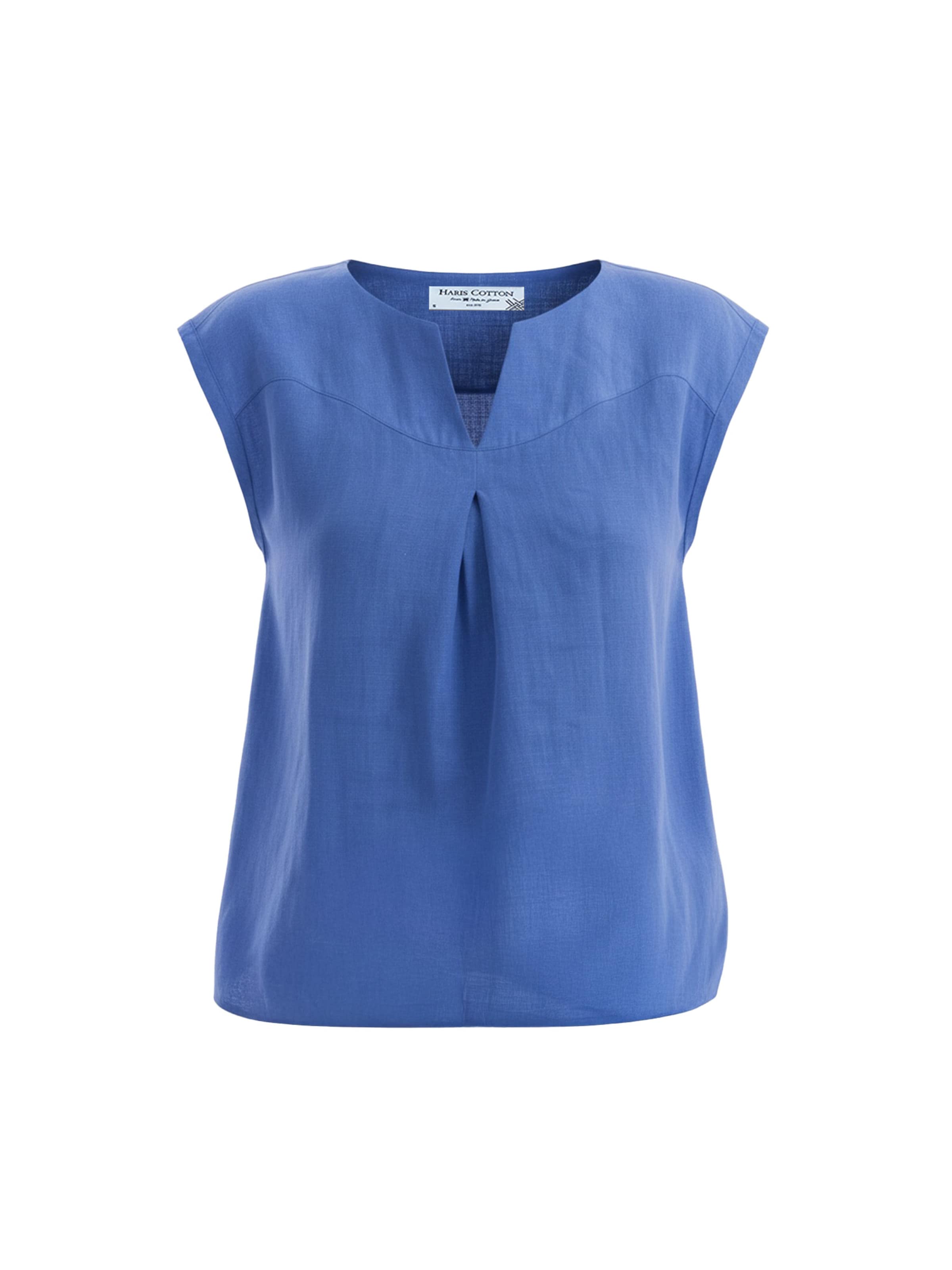 Haris Cotton - Blusa en azul: frente