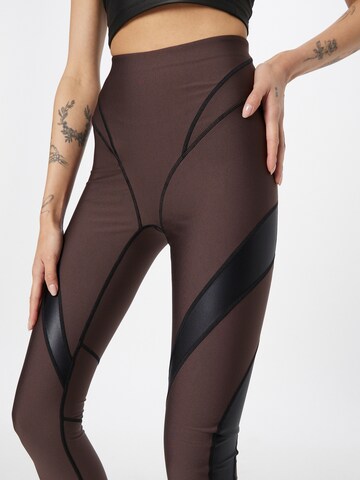 P.E Nation Skinny Leggings 'MASTERY' in Braun