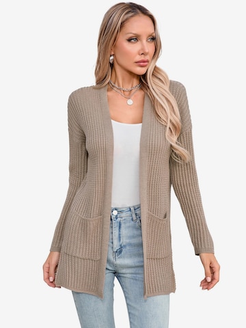 Yesfashion Kardigan w kolorze zielony: przód