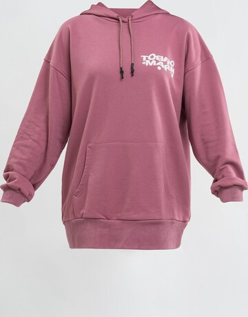 Tom Barron Sweatshirt in Roze: voorkant