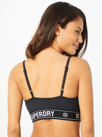 Bustier Soutien-gorge de sport Superdry en noir