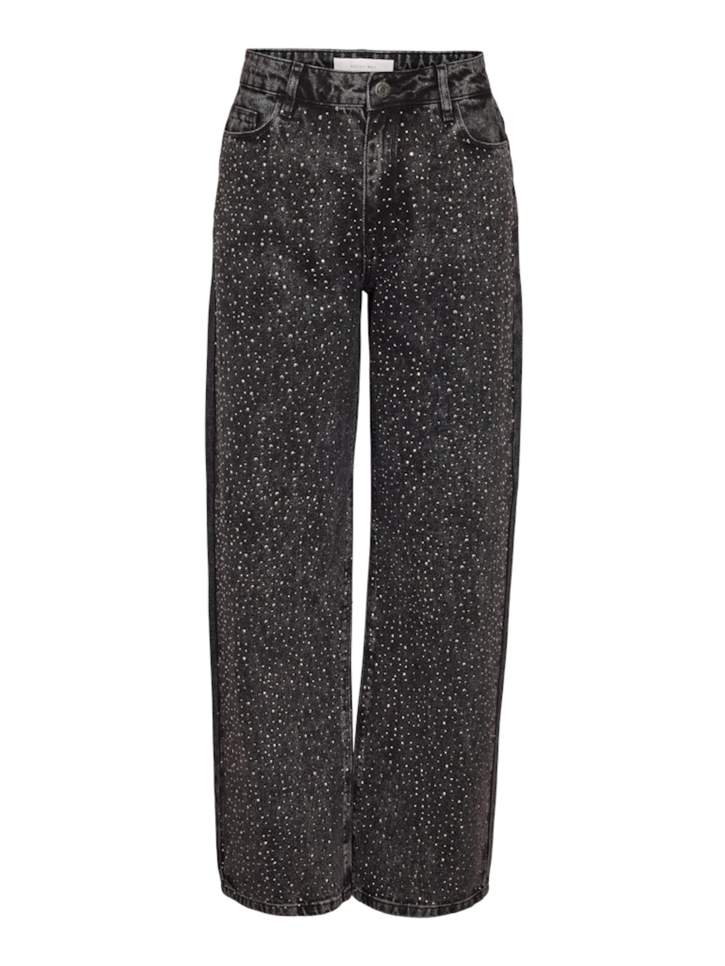 Noisy may Baggy Jeans 'NMJANNEL' in Black: front