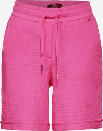 CECIL Regular Shorts in Pink: predná strana