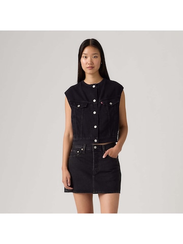LEVI'S ® Жилетка 'Collarless Shrunken '90s Trucker Vest' в Черный: спереди