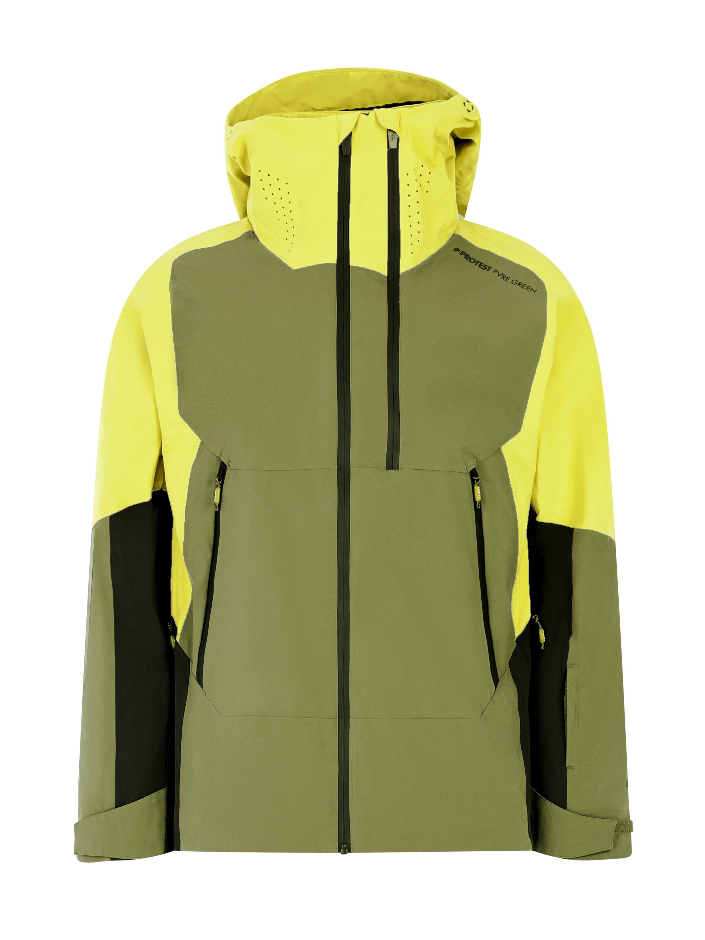 PROTEST Sportjacke 'PRTThrow'‌‌‌‌‌ in Grün: Vorderseite