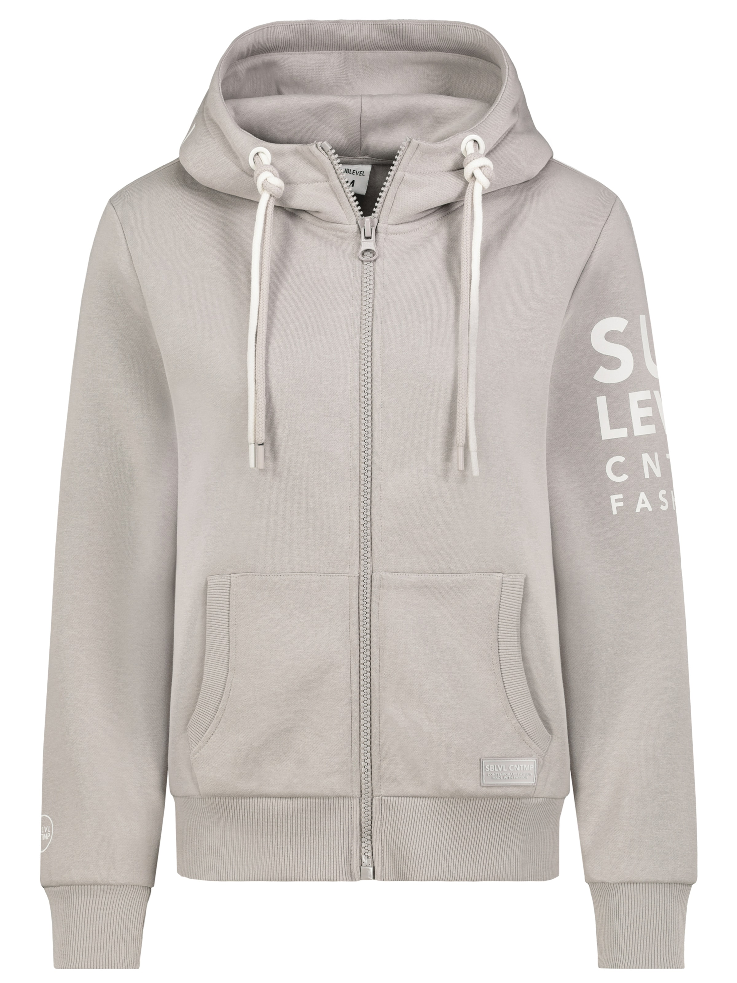 Sublevel Sweat jacket 'ASIDA' in Beige: front