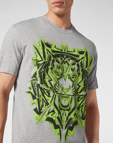 Plein Sport T-Shirt 'Thunder Tiger' in Grau