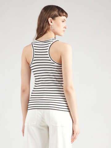 Top 'PCRUKA' di PIECES in bianco