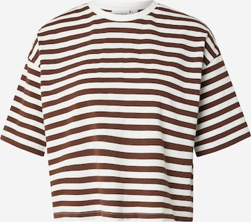 Tricou 'PCSadie' de la PIECES pe maro: față