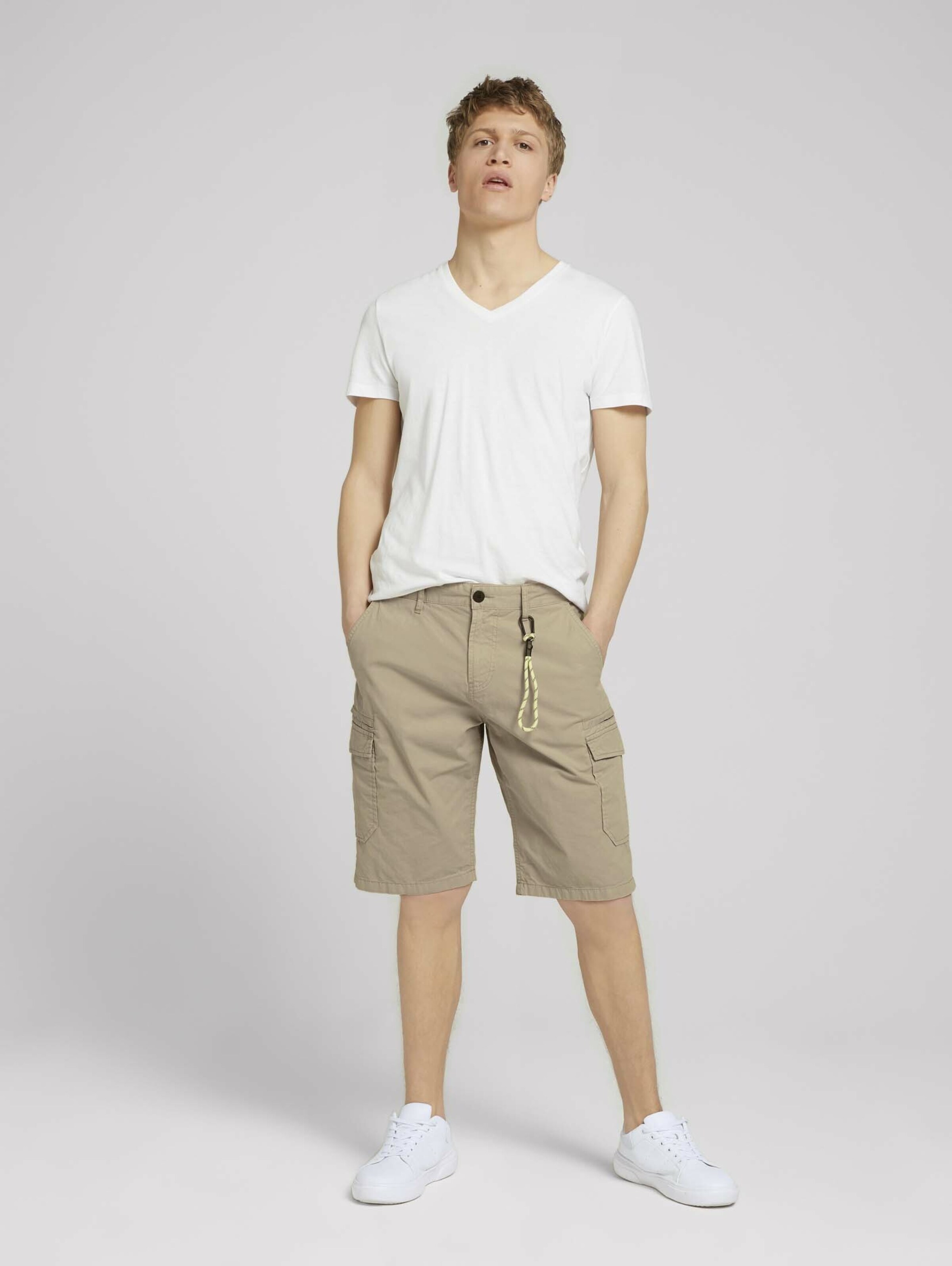 Männer Hosen TOM TAILOR DENIM Cargoshorts in Dunkelbeige - DU83147 Männer Hosen TOM TAILOR DENIM Cargoshorts in Dunkelbeige - DU83147