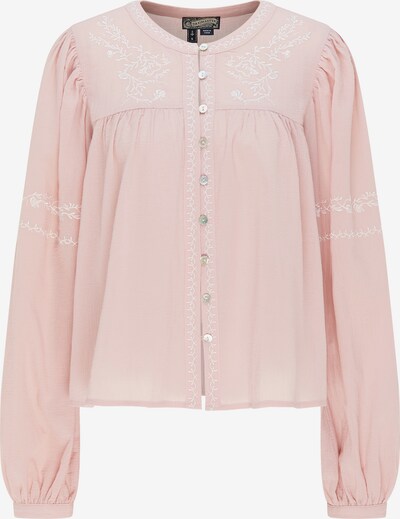 DreiMaster Vintage Bluse in rosa / weiß, Produktansicht