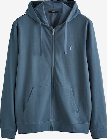 Next - Sudadera con cremallera en azul: frente