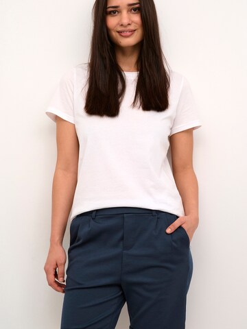 Kaffe Regularen Hlače z naborki 'KAJenny' | modra barva