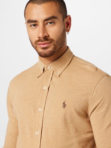 Polo Ralph Lauren Slim Fit Hemd in Beige