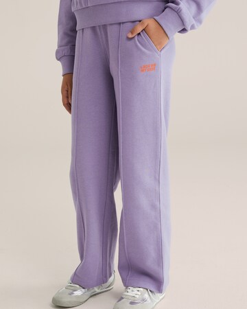 Regular Pantalon WE Fashion en violet : devant