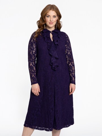 YOEK Dress in Purple: front