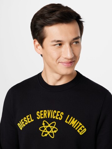 DIESEL Sweatshirt 'GINN' in Black