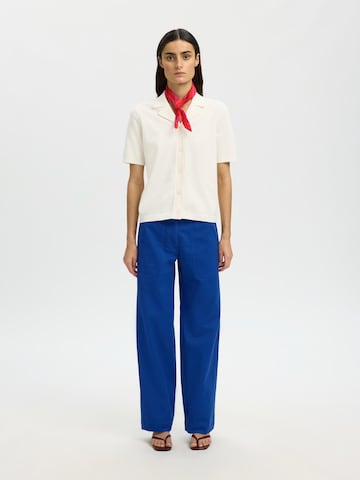 SELECTED - Cárdigan 'SLFAMOUR' en blanco