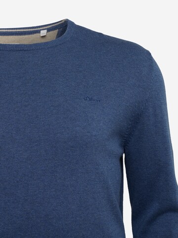 s.Oliver Men Big Sizes Sweater in Blue