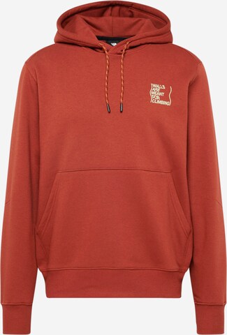 Sweat de sport THE NORTH FACE en marron : devant