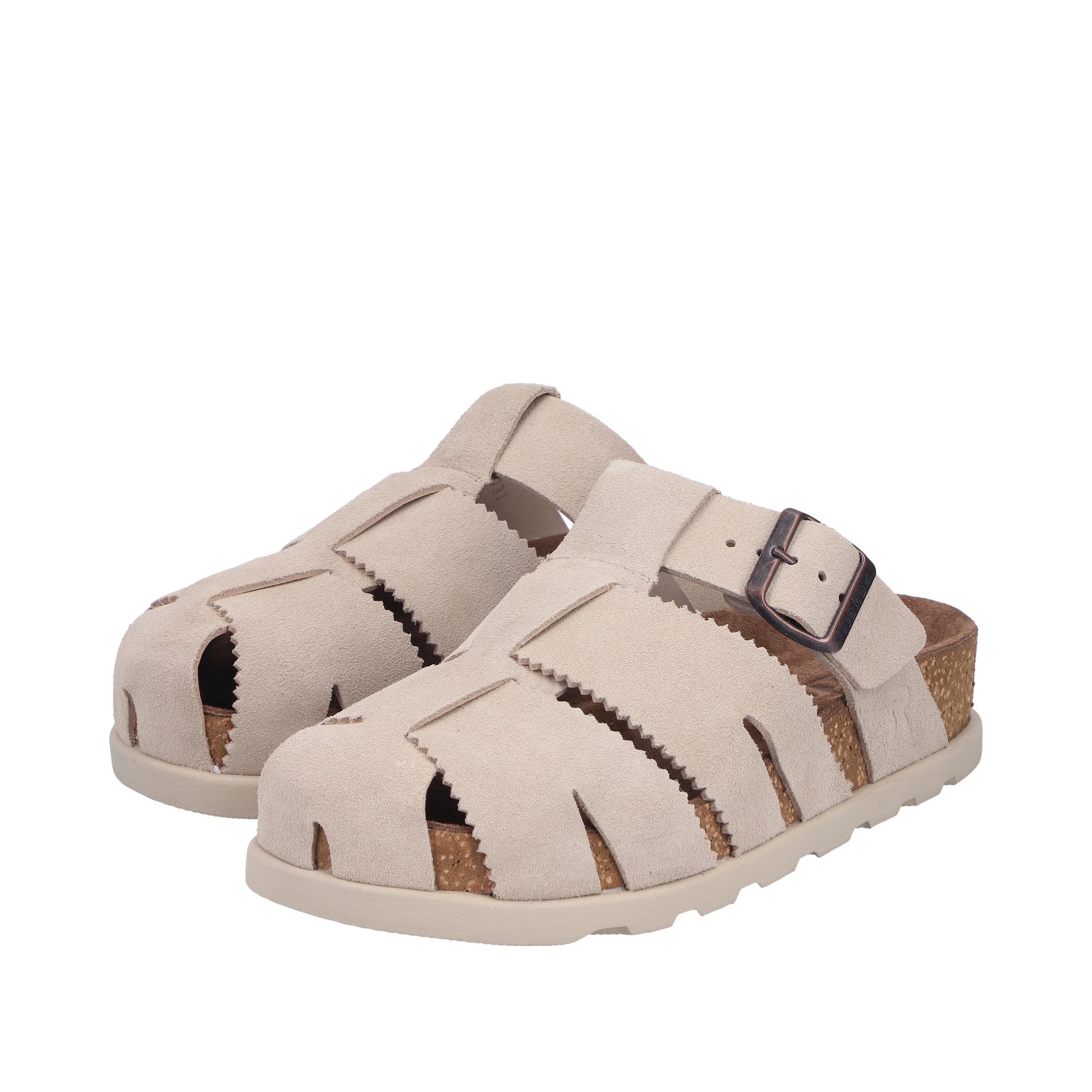 Rieker Mules in Beige