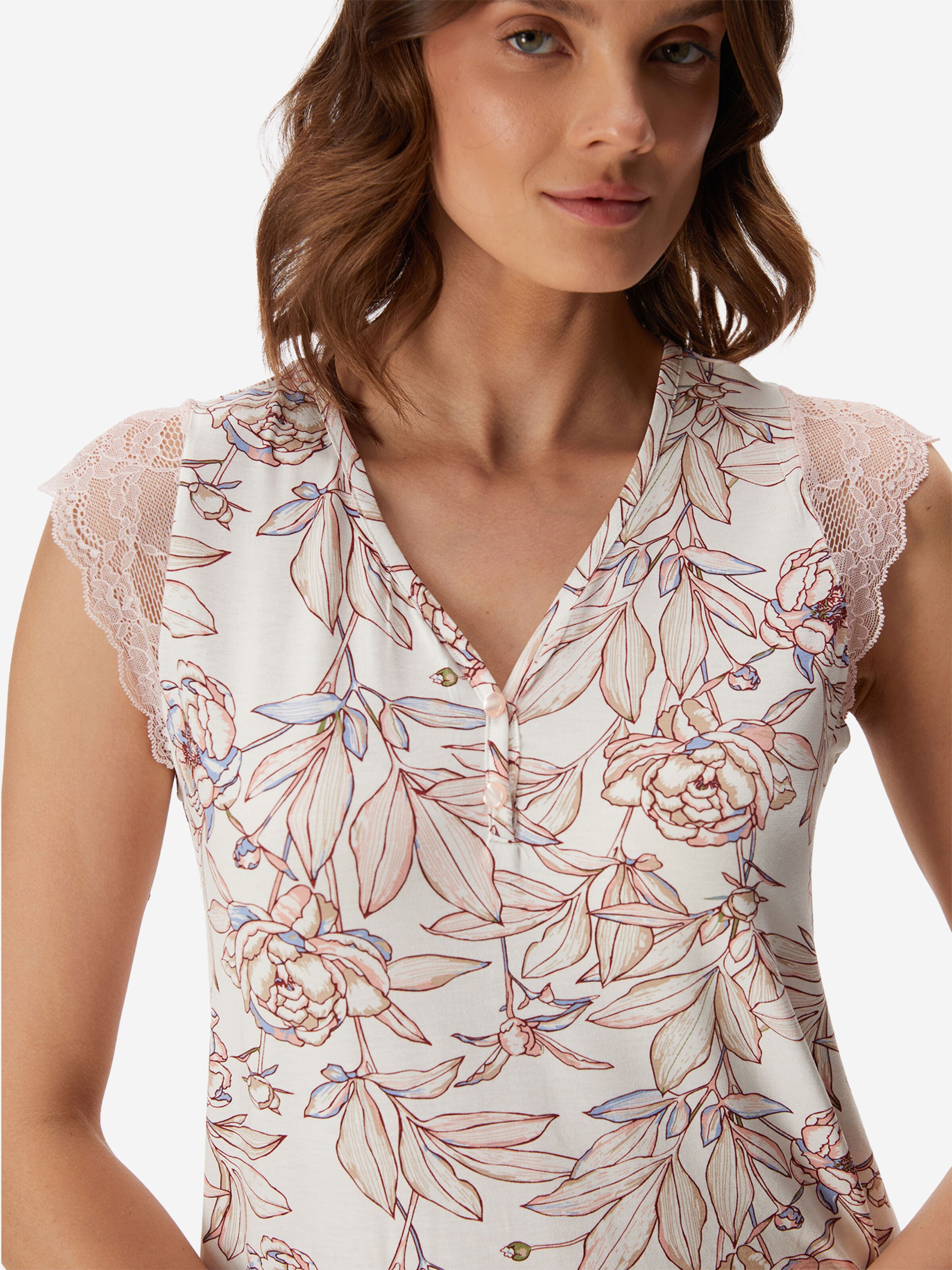 Goldenbay - Camiseta de noche 'Rose' en rosa