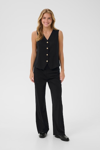 Cream Vest 'Anett' in Black