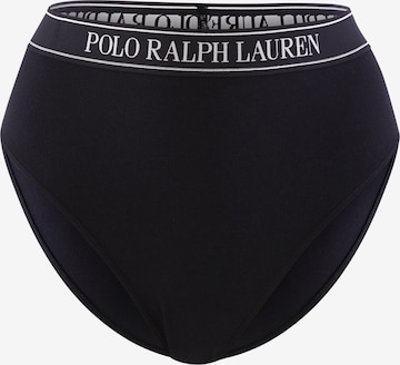 Polo Ralph Lauren Slip ' High Waist Tanga ' in Zwart: voorkant