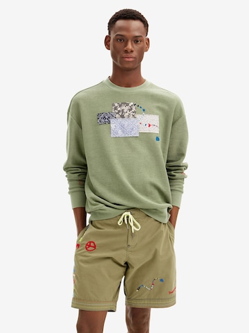 DesigualSweater majica - zelena boja: prednji dio