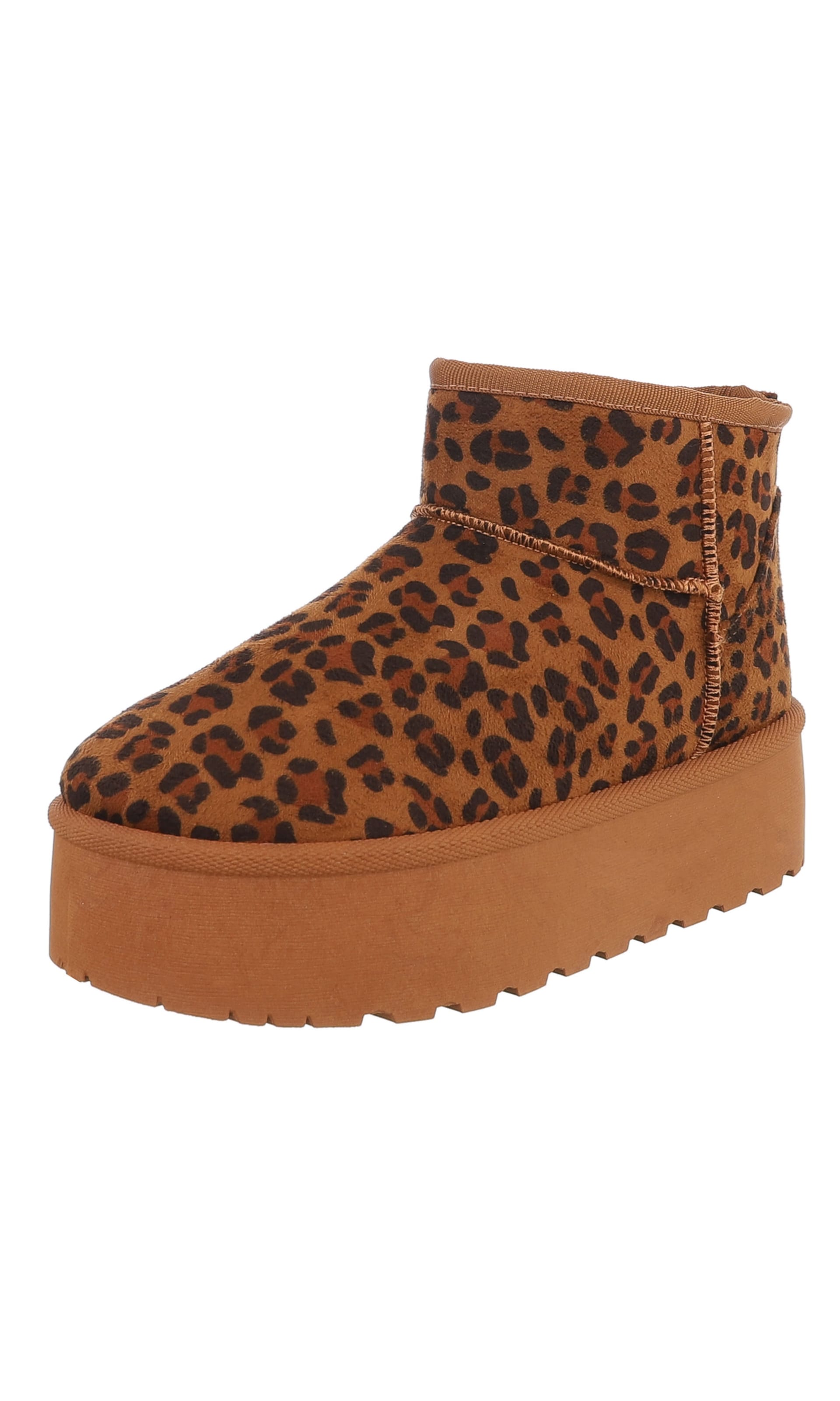 Ital-Design Snow Boots in Brown: front