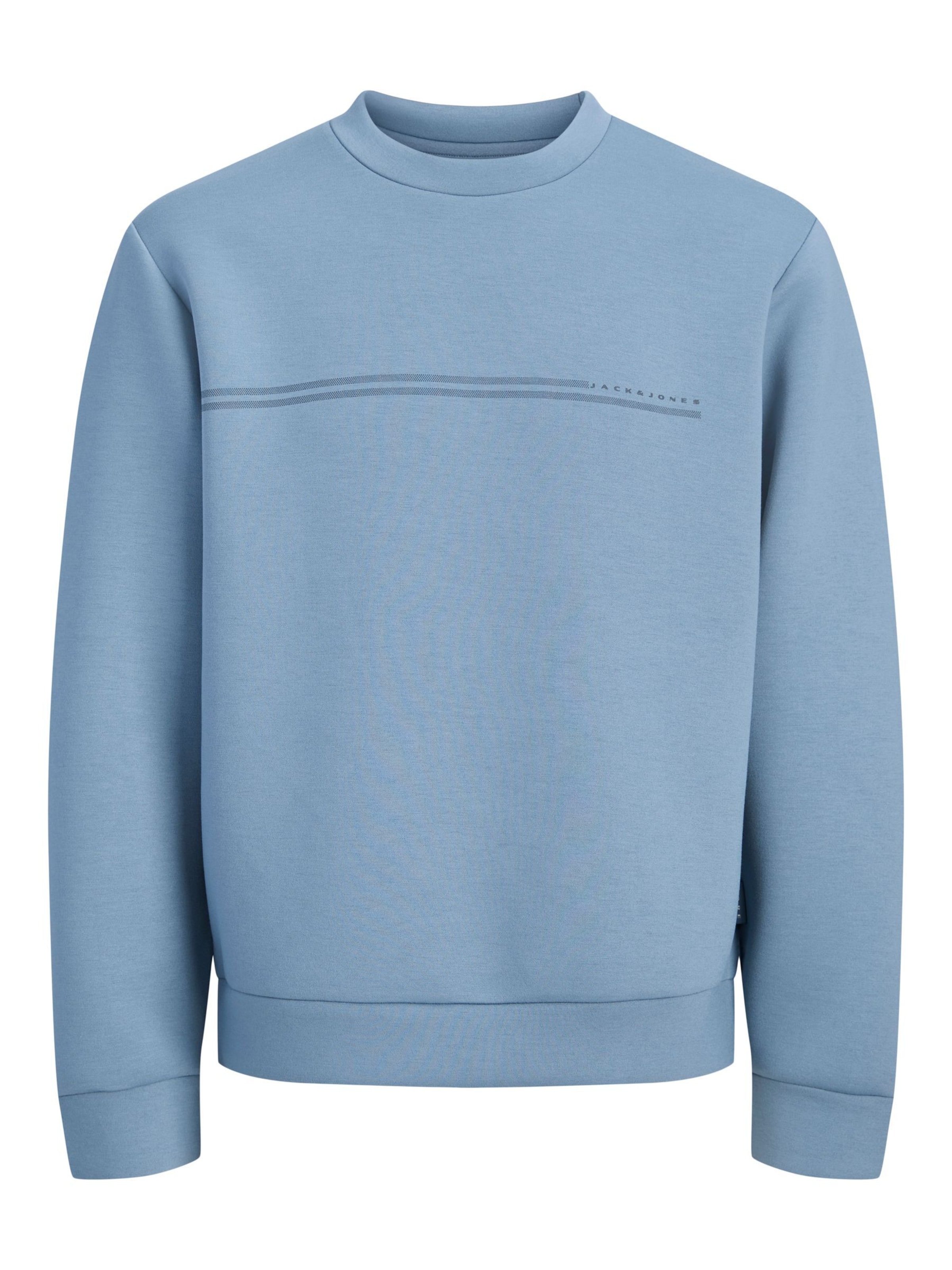 JACK & JONESSweater majica 'JCOFUSION' - plava boja: prednji dio
