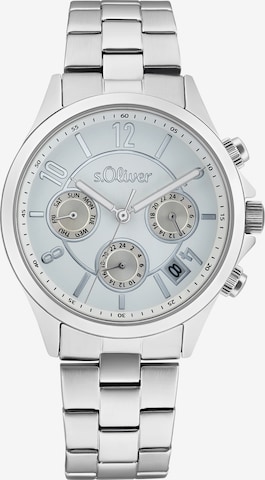 s.Oliver Analog Watch in Silver: front